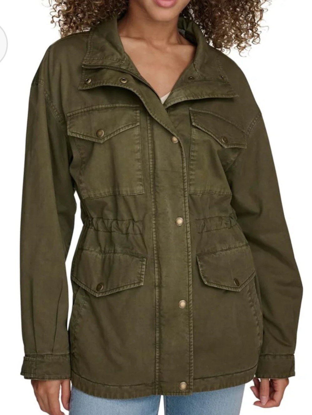 Levis Utility Jacket with Drawstring Waist